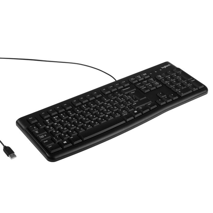 Клавиатура Logitech K120 for Business, проводная, мембранная, 105 клавиш, USB, черная