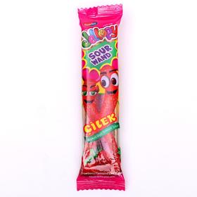 

Жевательный мармелад Jellopy вкус клубника, трубочки в кислой обсыпке, 20 г