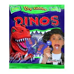 

Карамель леденцовая на палочке Dinos со вкусом малины c тату на язык, динозавры, 8 г