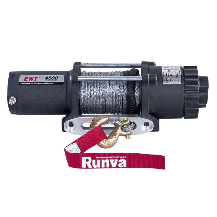 

Лебёдка электрическая 12V Runva 4500A lbs (синтетический трос)