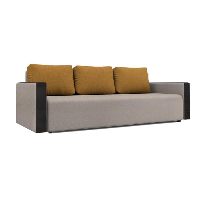 

Диван «Алиса 4», еврокнижка, цвет savana plus ivory / savana plus yellow / мarvel dark brown