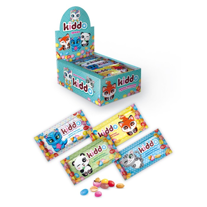 Драже Kiddo Арахис в молочной глазури микс 50 г 26₽