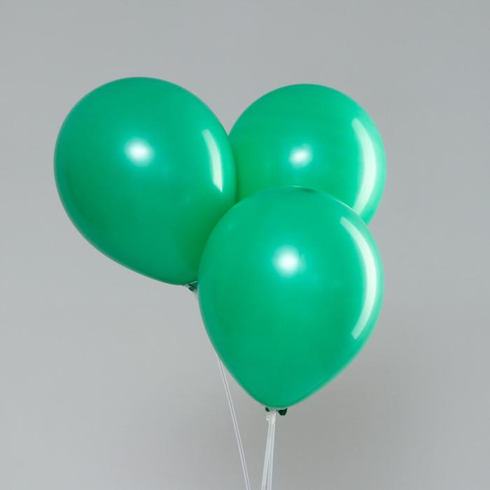 фото Шар латексный 12", стандарт, набор 100 шт, цвет зеленый neotex co