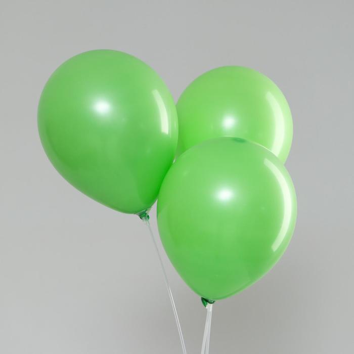 фото Шар латексный 12", пастель, набор 100 шт, цвет нежно-зеленый neotex co