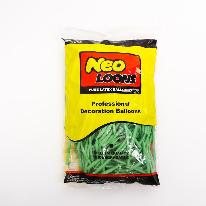 фото Шар для моделирования латексный 160", пастель, набор 100 шт, цвет нежно-зеленый neotex co