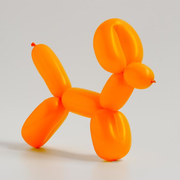 фото Шар для моделирования латексный 150", стандарт, набор 100 шт., цвет оранжевый neotex co