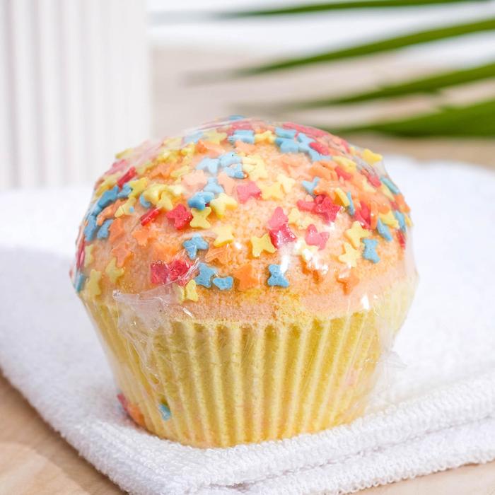 Бомбочка для ванн «Маффин», оранжевый с посыпкой