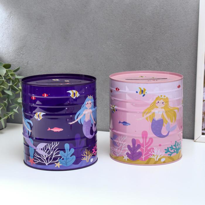 

Копилка металл банка "Русалочка" МИКС 15х13,5х13,5 см