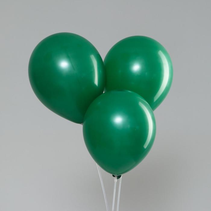 фото Шар латексный 10", стандарт, набор 100 шт, цвет зеленый neotex co