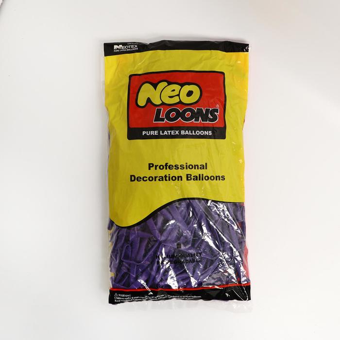 фото Шар для твистинга латексный 250", стандарт, набор 100 шт., цвет лавандовый neotex co