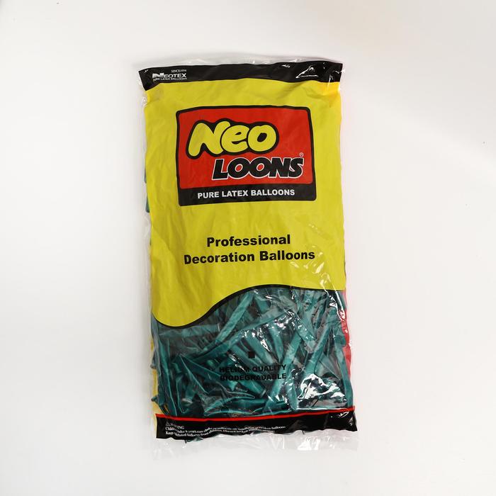 фото Шар для твистинга латексный 250", перламутровый, набор 100 шт., цвет изумрудный neotex co