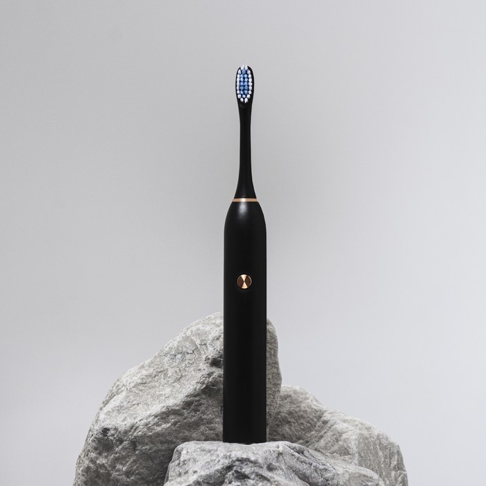 Электрическая зубная щётка Luazon LP-004, вибрационная, от 1хAA (не в компл.), черная электрическая вибрационная зубная щётка luazon lp 004 от 1хaa не в компл цвет черный