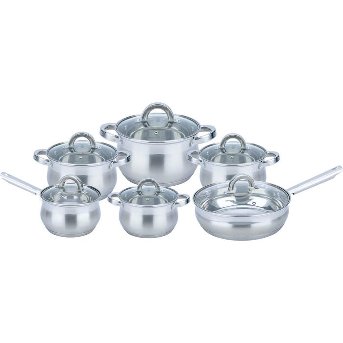 Набор посуды Bekker Premium Bella, 12 предметов набор bekker premium silver marble 6 предметов bk 4615