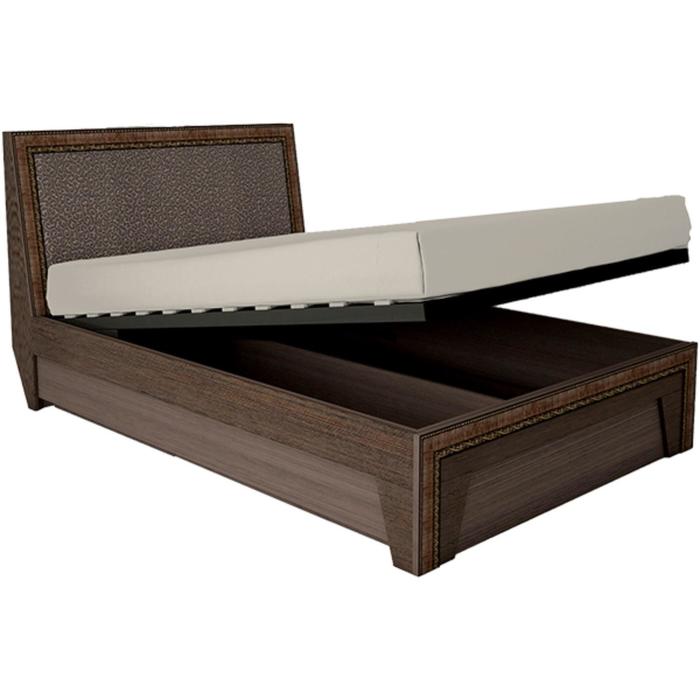 фото Кровать «калипсо 14» с пм, 1400 × 2000 мм, цвет венге аквилон