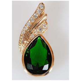 

Подвеска с зеленым фианитом "Крылья ангела"