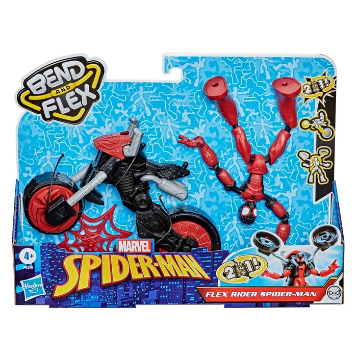 фото Игровой набор «бенди человек паук на мотоцикле» hasbro