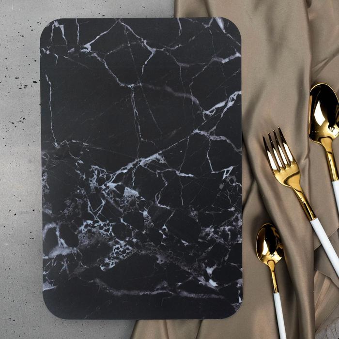 фото Доска разделочная black, пластик, 30 х 20 см