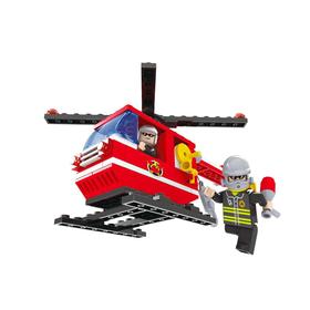 Конструктор Пожарные «Вертолет»,105 деталей, в пакете
