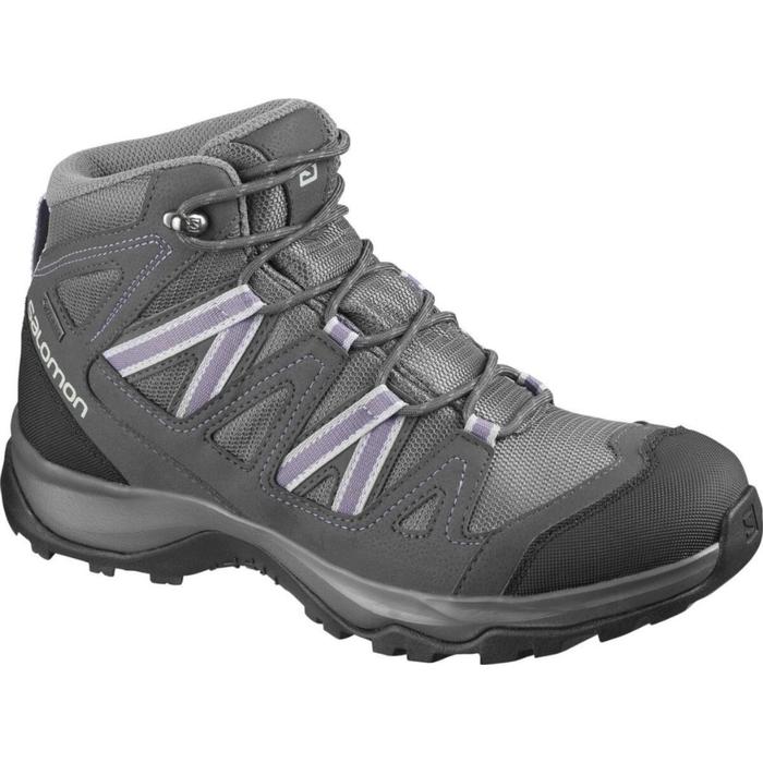 фото Ботинки женские, salomon leighton mid gtx w quiet_shad/magn, размер 38 (l41227900)