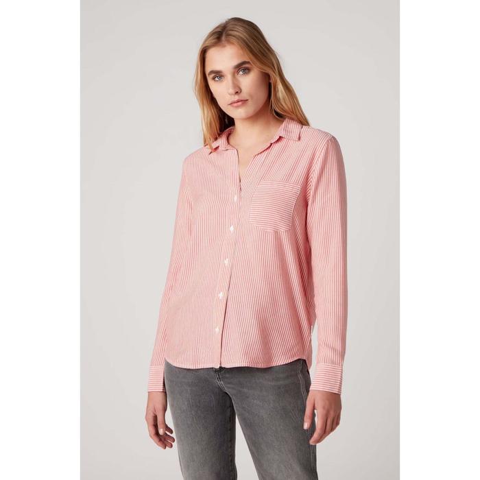 фото Рубашка wrangler 1 pkt stripe shirt, размер 52 (w5r4tixbo)