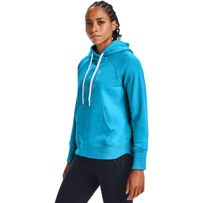 фото Худи under armour rival fleece metallic hoodie, размер 44-46 (1356323-417)