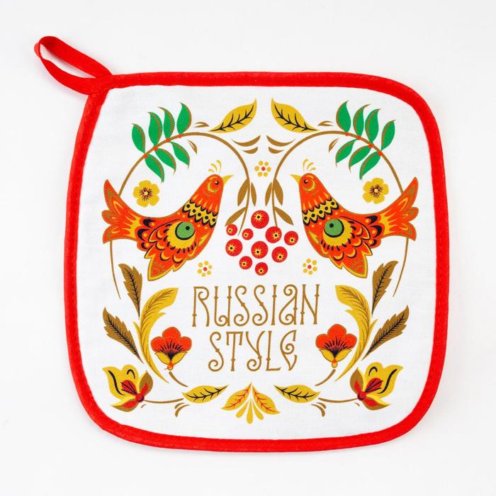 

Прихватка "Этель" Russian style 19х19см,100% хлопок, ватин 250г/м2