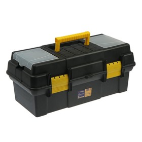 Ящик для инструмента ТУНДРА, 19', 490 х 245 х 215 мм, пластиковый, лоток, два органайзера Ош
