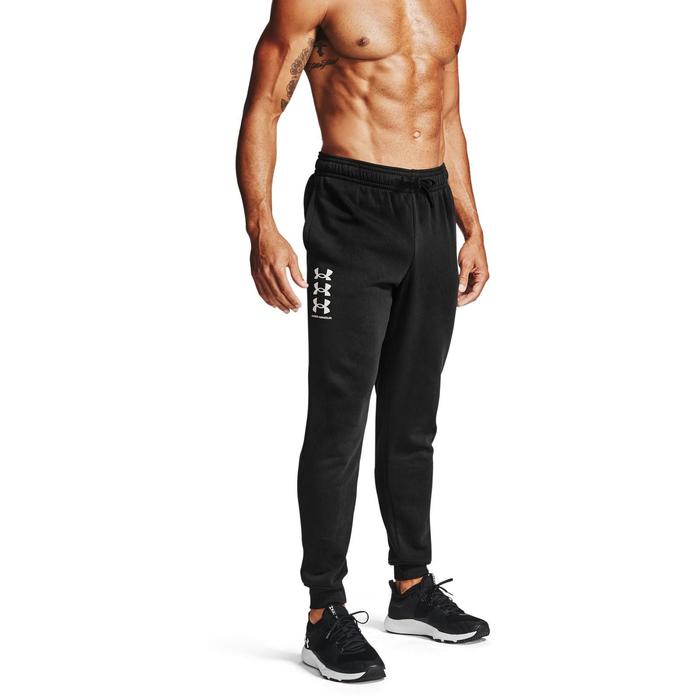 фото Брюки under armour rival fleece multilogo jogger, размер 50-52 (1357131-001)