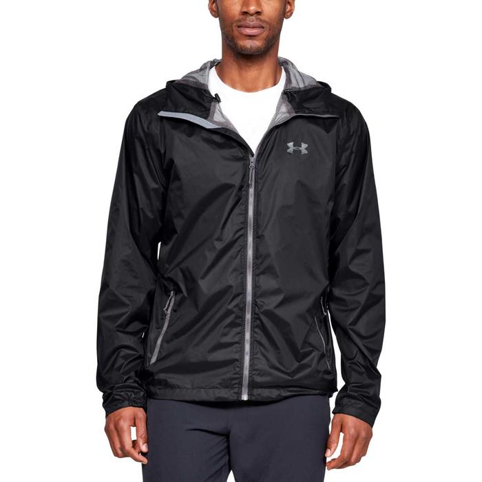 фото Ветровка under armour forefront rain 10k full zip hooded, размер 46-48 (1321439-001)
