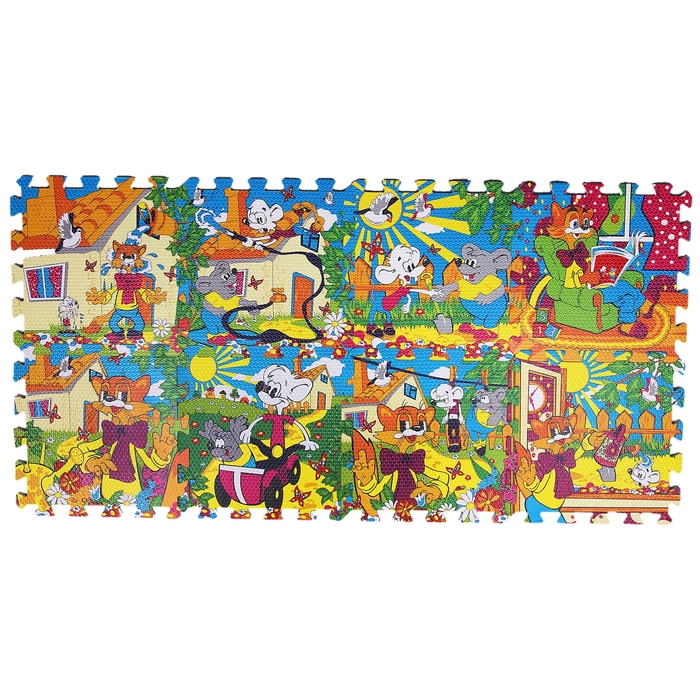 Коврик-пазл "Леопольд", 8 элементов