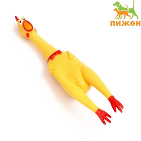 Игрушка пищащая "Задумчивая курица XL" для собак, 41 см