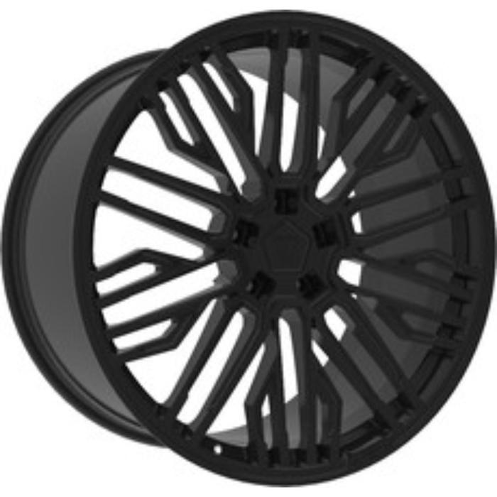 фото Диск кованый vissol f-1052 10x21 5x112 et62.5 d66.6 satin_black_with_machined_face