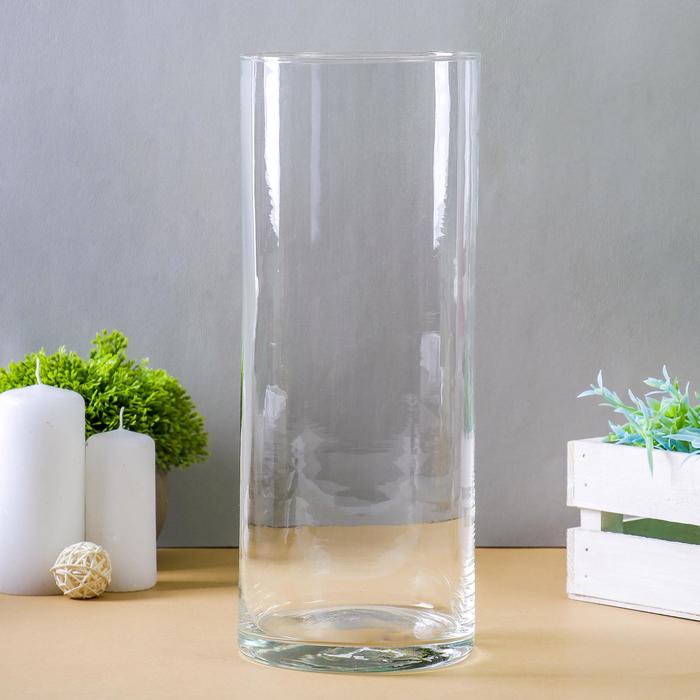 Ваза Иберетта-300 30х12 см, 2,8л прозрачная ваза руфус d 5см 30х12 см