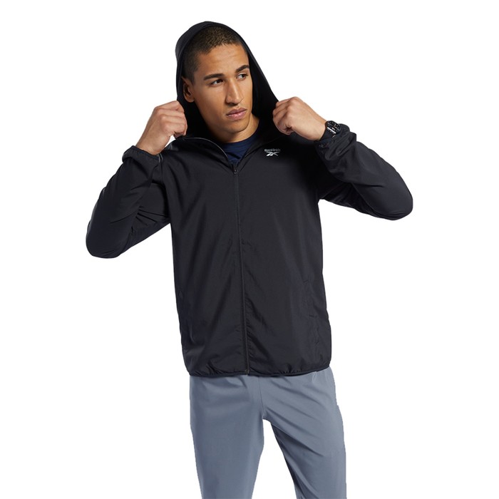 Куртка мужская, Reebok Te Woven Jacket, размер 48-50 (FP9172) брюки мужские reebok woven pant размер 48 50 rus