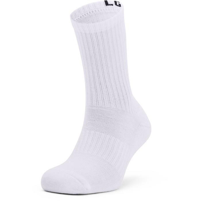 фото Носки 3 пары under armour core crew 3pk socks, размер 41-45 (1358345-100)