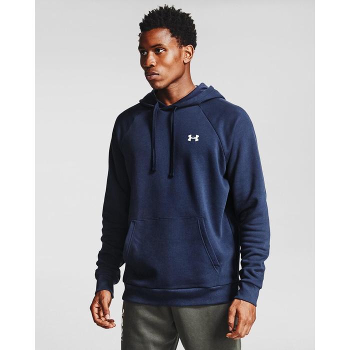 фото Худи under armour rival cotton hoodie, размер 48-50 (1357105-410)