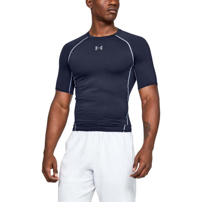 фото Футболка компрессионная under armour hg compression ss tee, размер 46-48 (1257468-410)