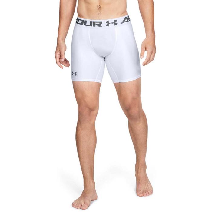 фото Шорты under armour heatgear 15cm mid compression shorts, размер 48-50 (1289566-100)