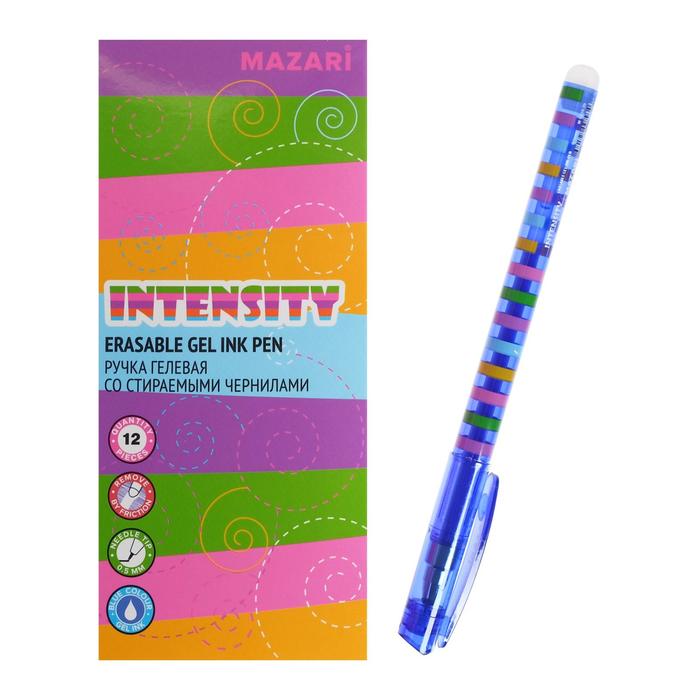 

Ручка гелевая со стираемыми чернилами Mazari Intensity, пишущий узел 0.5 мм, чернила синие
