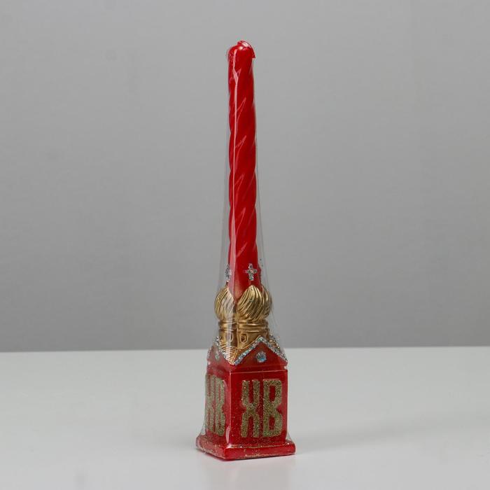 

Свеча фигурная малая "Пасхальный храм", 4,5х24,5 см, 115 гр