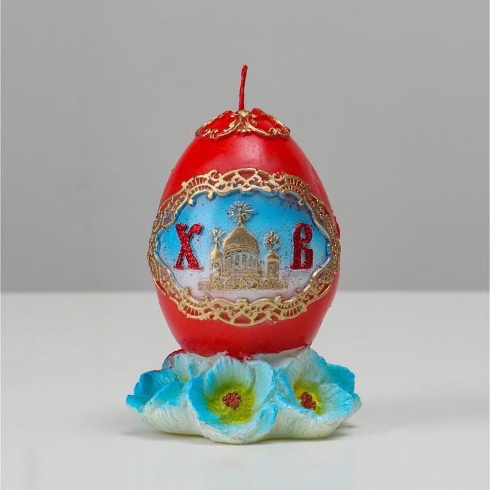 

Свеча фигурная "Пасхальное яйцо в цветах", 8,5 х 11,5 см, 220 гр