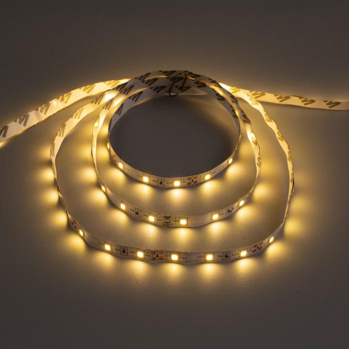 

Светодиодная лента URM 12В, SMD3528, 5 м, IP22, 4.8Вт/м, 60 LED/м, 3000К
