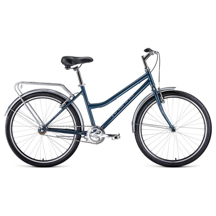 фото Велосипед 26" forward barcelona 1.0, 2021, цвет серый/бежевый, размер 17"