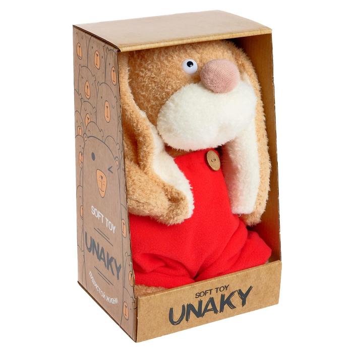 фото Мягкая игрушка "собака лоуренс в красном комбинезоне", 22 см 0976922-21k unaky soft toy