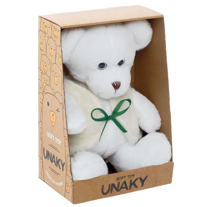 фото Мягкая игрушка «медвежонок кавьяр в тёплой жилетке», 24 см unaky soft toy