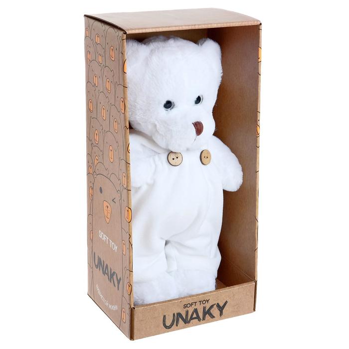 фото Мягкая игрушка "медведица сильва в белом комбинезоне", 33 см 0913333s-20l unaky soft toy