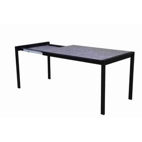 

Стол раскладной Олимп 1250(1790)х700х750, столешница пластик Бетон, опора металл черный