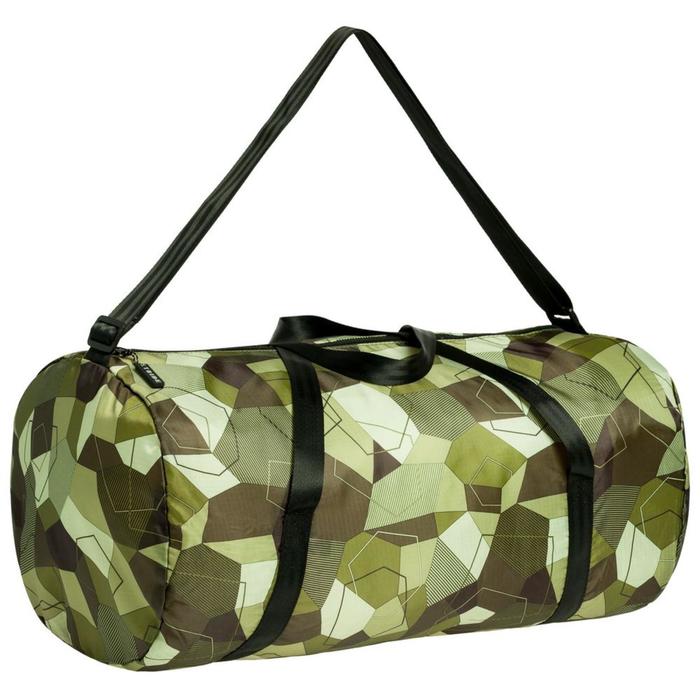 Складная спортивная сумка Gekko хаки, в слож.виде: 22x17х4 см; в разлож. 50x25x30 см