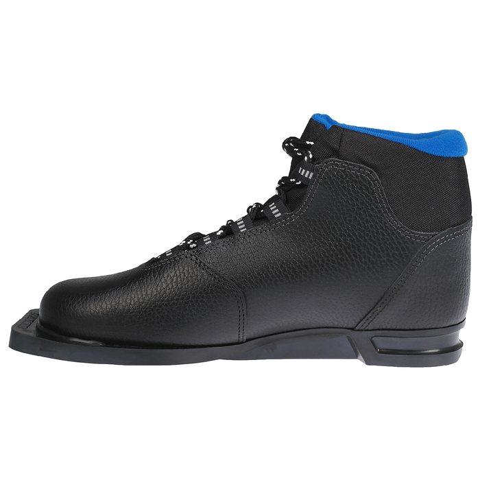 Ботинки лыжные ТРЕК Soul НК NN75, чёрный, лого синий, размер 39