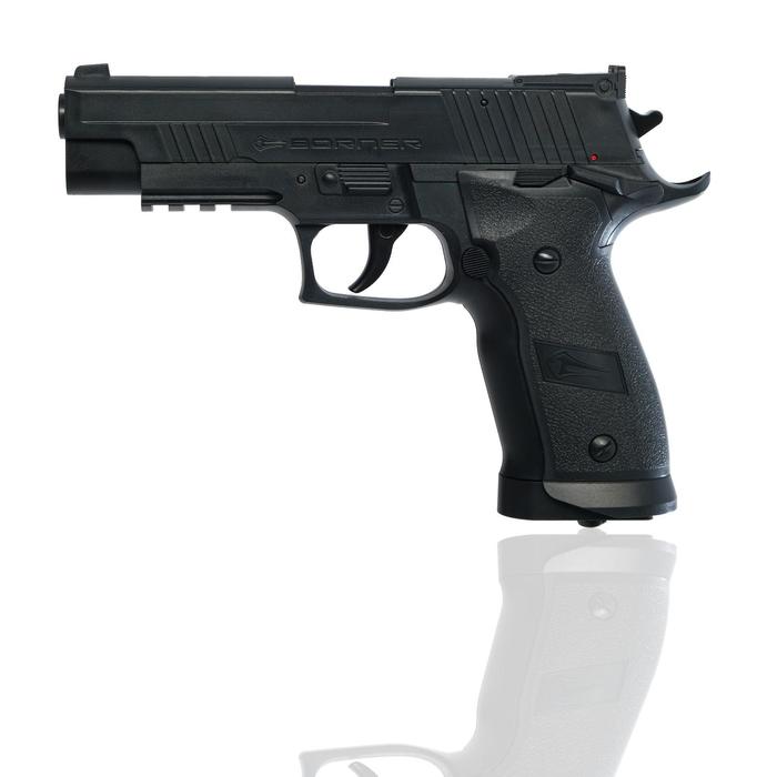 

Пистолет пневматический "BORNER Z122" кал. 4.5 мм, 3 Дж, корп. пластик, до 128 м/с